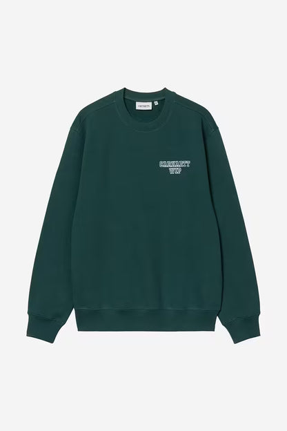 Pull Carhartt Wip ALUMNI SWEAT Dark Fir
