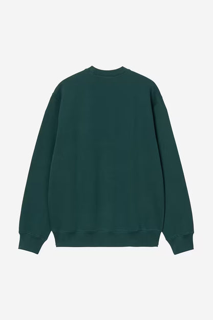 Pull Carhartt Wip ALUMNI SWEAT Dark Fir