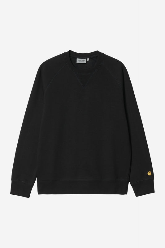 Pull-Carhartt-Wip-CHASE-SWEAT-Black-Gold