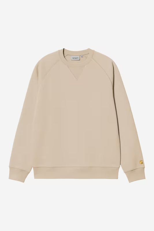 Pull Carhartt Wip CHASE SWEAT Fleur De Sel Gold