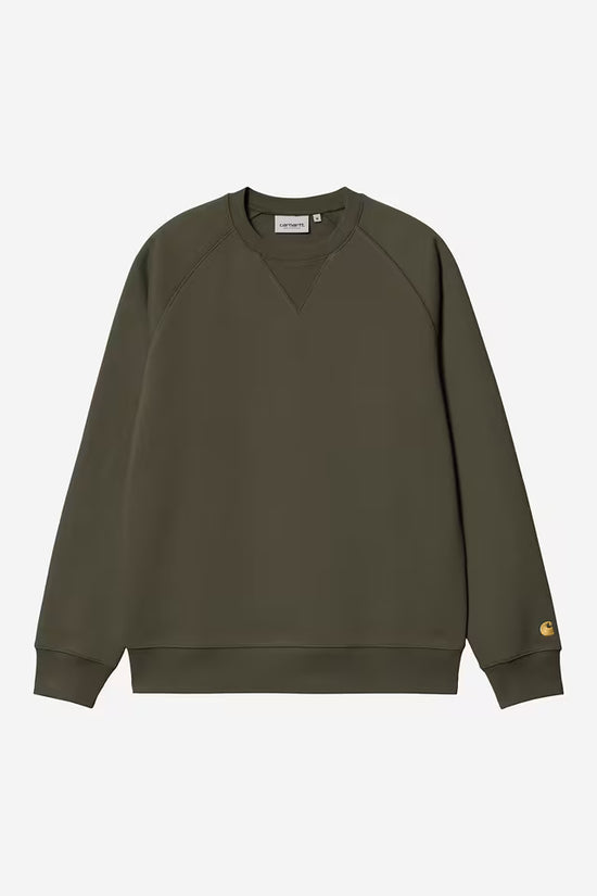 Pull Carhartt Wip CHASE SWEAT Olive Gold — Carhartt WIP