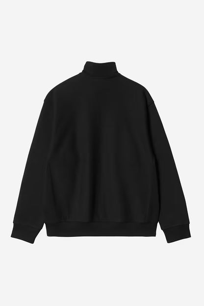 Pull Carhartt Wip HALF ZIP AMERICAN SCRIPT SWEAT Black