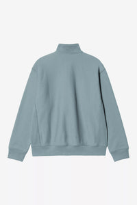 Pull Carhartt Wip HALF ZIP AMERICAN SCRIPT SWEAT Citadel