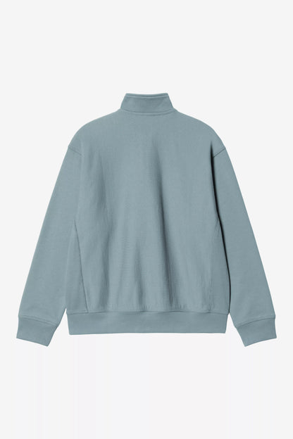 Pull Carhartt Wip HALF ZIP AMERICAN SCRIPT SWEAT Citadel