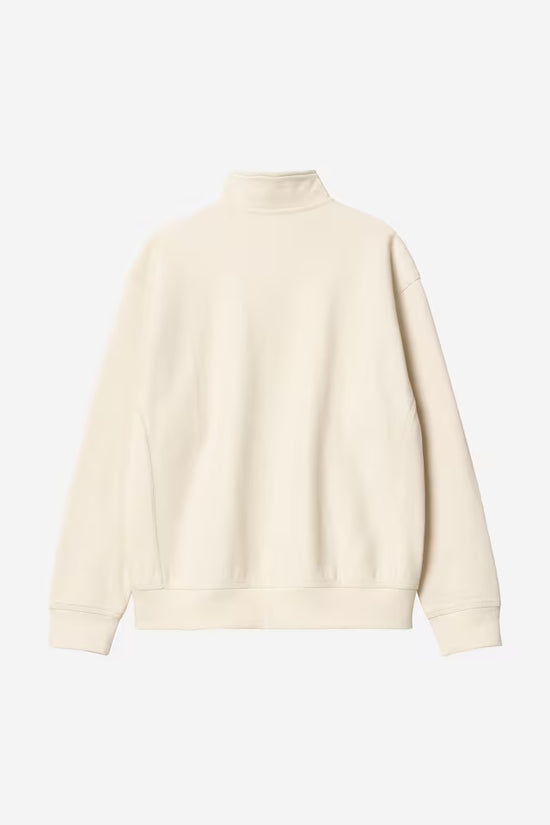 Pull Carhartt Wip HALF ZIP AMERICAN SCRIPT SWEAT Natural