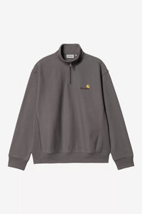 Pull Carhartt Wip HALF ZIP AMERICAN SCRIPT SWEAT Porphyry