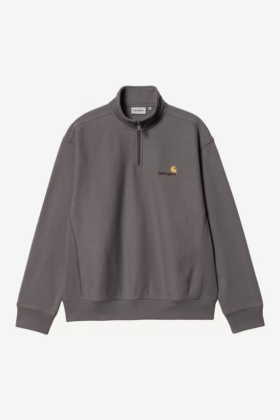 Pull Carhartt Wip HALF ZIP AMERICAN SCRIPT SWEAT Porphyry — Carhartt WIP