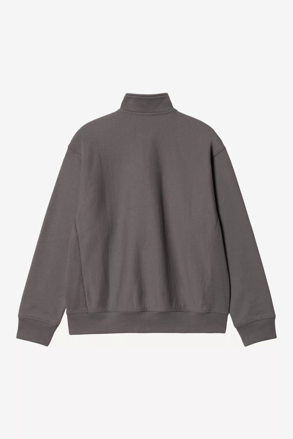 Pull Carhartt Wip HALF ZIP AMERICAN SCRIPT SWEAT Porphyry