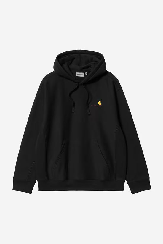 Pull Carhartt Wip HOODED AMERICAN SCRIPT SWEAT Black — Carhartt WIP