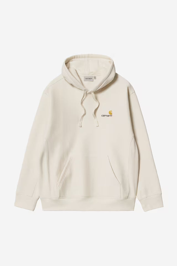 Pull Carhartt Wip HOODED AMERICAN SCRIPT SWEAT Natural — Carhartt wip