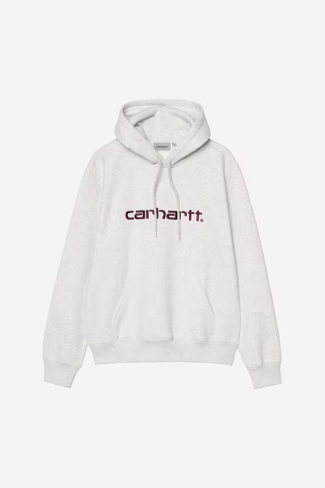 Pull Carhartt Wip HOODED CARHARTT SWEAT Ash Heather Rondo