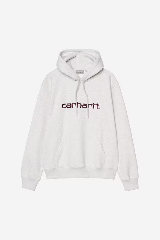 Pull Carhartt Wip HOODED CARHARTT SWEAT Ash Heather Rondo