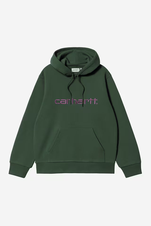 Pull Carhartt Wip HOODED CARHARTT SWEAT Sycamore Tree Phlox