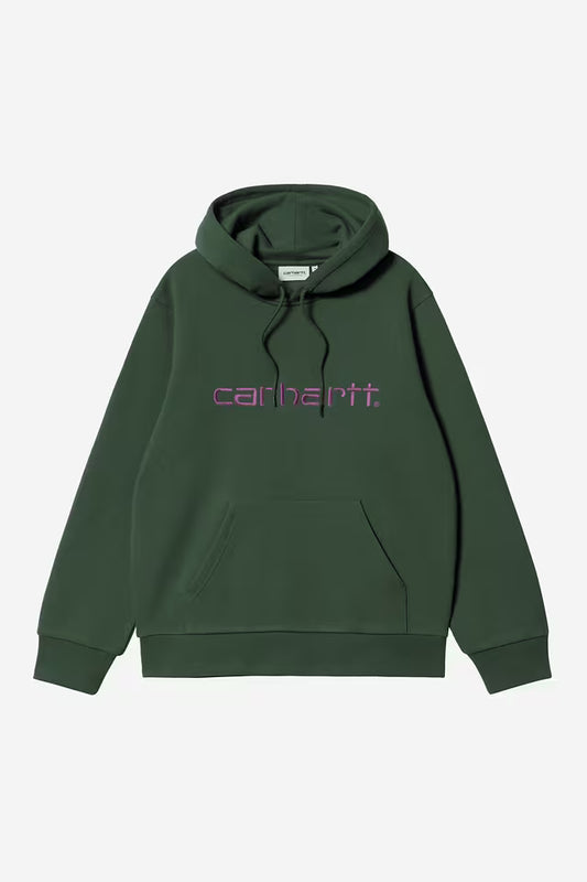 Pull Carhartt Wip HOODED CARHARTT SWEAT Sycamore Tree Phlox