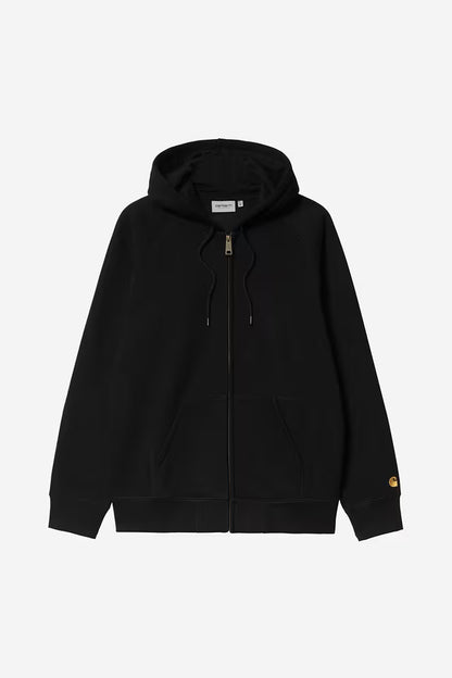 Pull Carhartt Wip HOODED CHASE JACKET Black Gold