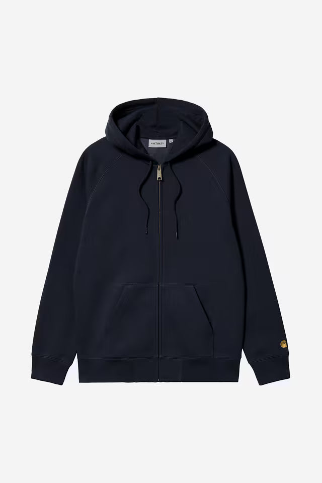 Pull Carhartt Wip HOODED CHASE JACKET Navy Gold