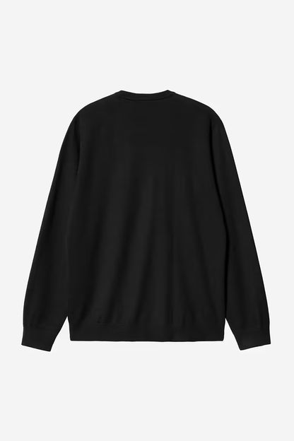 Pull Carhartt Wip MADISON SWEATER Black Wax