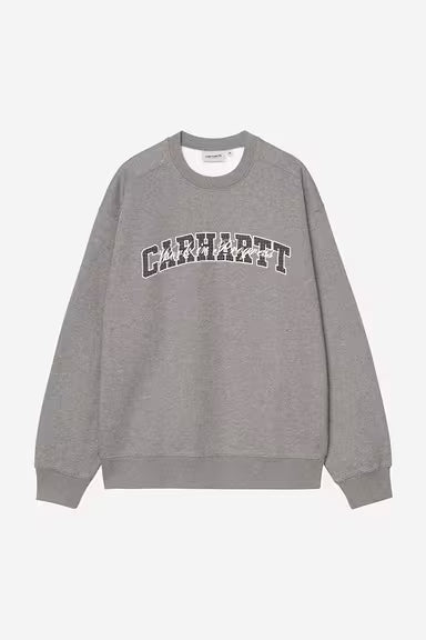 Pull Carhartt Wip BIG SCHOOL SWEAT Dark Grey Heather