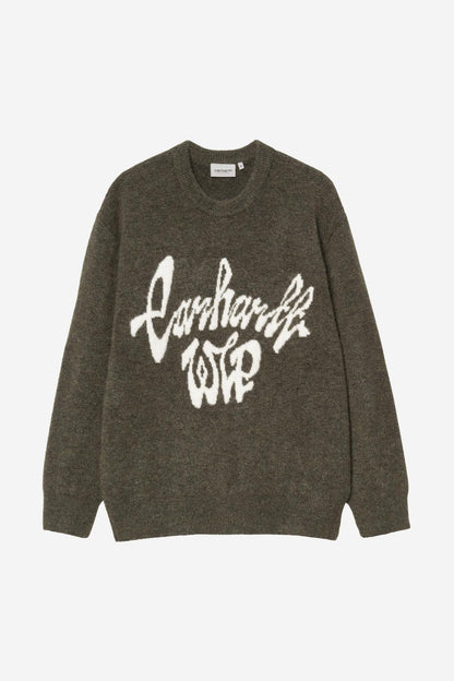 Pull Carhartt Wip CHEDDA SWEATER Opuntia Natural