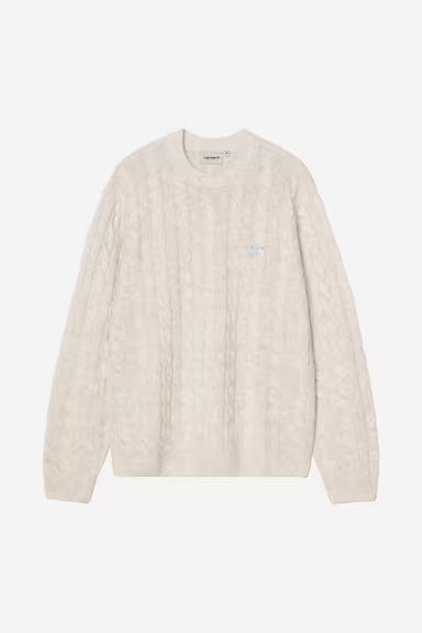 Pull Carhartt Wip SIGNATURE SWEATER Fleur De Sel Citadel