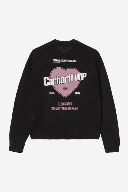 Pull Carhartt Wip W GROWTH SWEATER Black