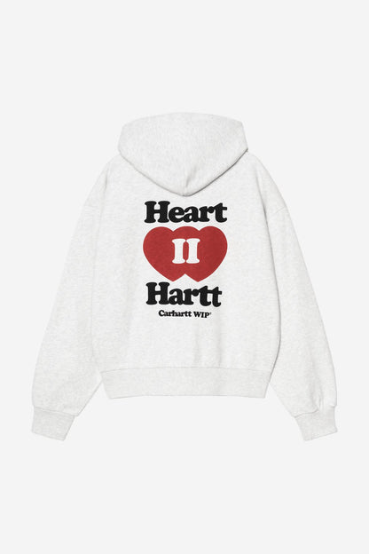 Pull Carhartt Wip W HOODED HEART II JACKET Ash Heather