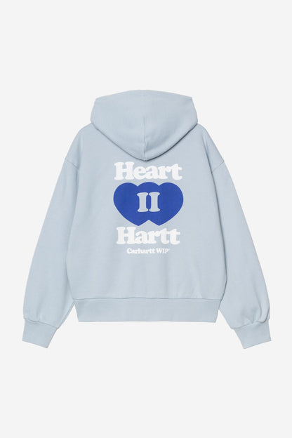 Pull Carhartt Wip W HOODED HEART II JACKET Blue Fog