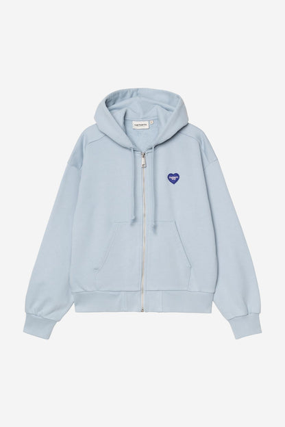 Pull Carhartt Wip W HOODED HEART II JACKET Blue Fog