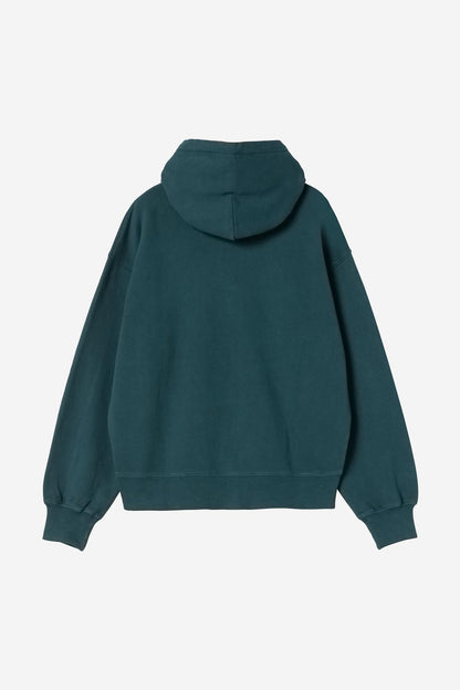 Pull Carhartt Wip W HOODED NELSON SWEAT Deep Lagoon