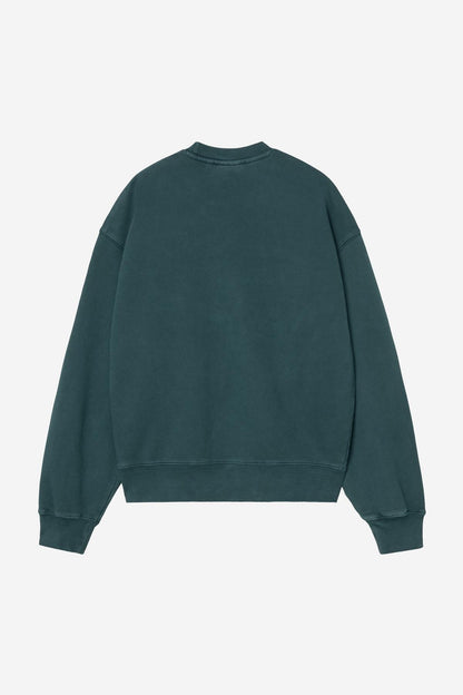 Pull Carhartt Wip W NELSON SWEAT Deep Lagoon