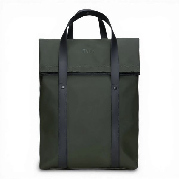 Rains 2 WAY TOTE BACKPACK Green — Rains