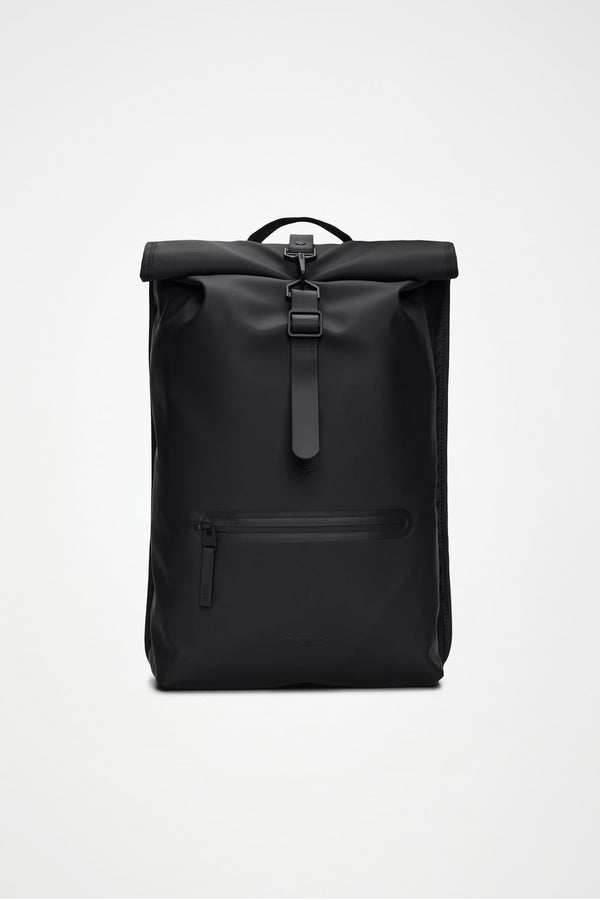 Rains ROLLTOP RUCKSACK Black — Rains