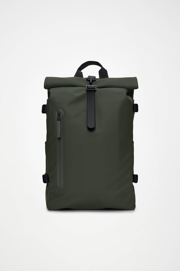 Rains ROLLTOP RUCKSACK LARGE Green — Rains