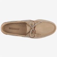 SEBAGO DOCKSIDES PORTLAND NUBUCK BEIGE CAMEL