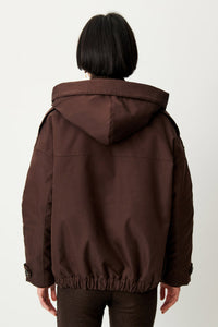 SESSUN ANDY SHORT PARKA COFFEA