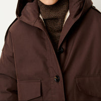 SESSUN ANDY SHORT PARKA COFFEA