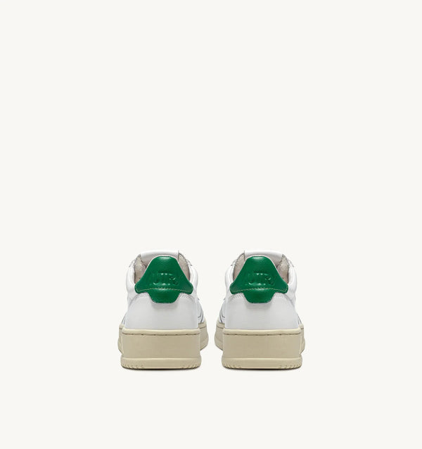 Autry MEDALIST LOW Cuir Blanc et Vert