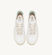 Autry MEDALIST LOW Cuir Blanc et Vert