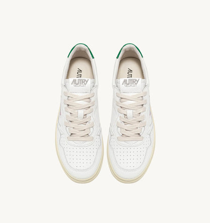 Autry Medalist Low White Green