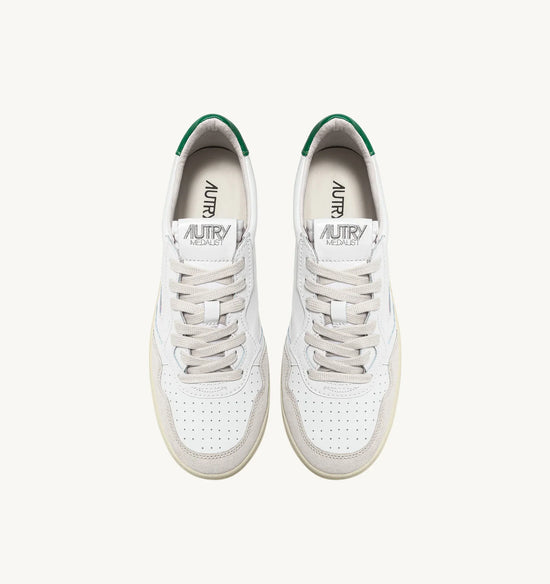 Autry MEDALIST LOW Leather et Suede Green