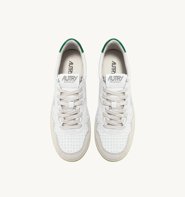 Autry MEDALIST LOW Cuir et Suede Vert
