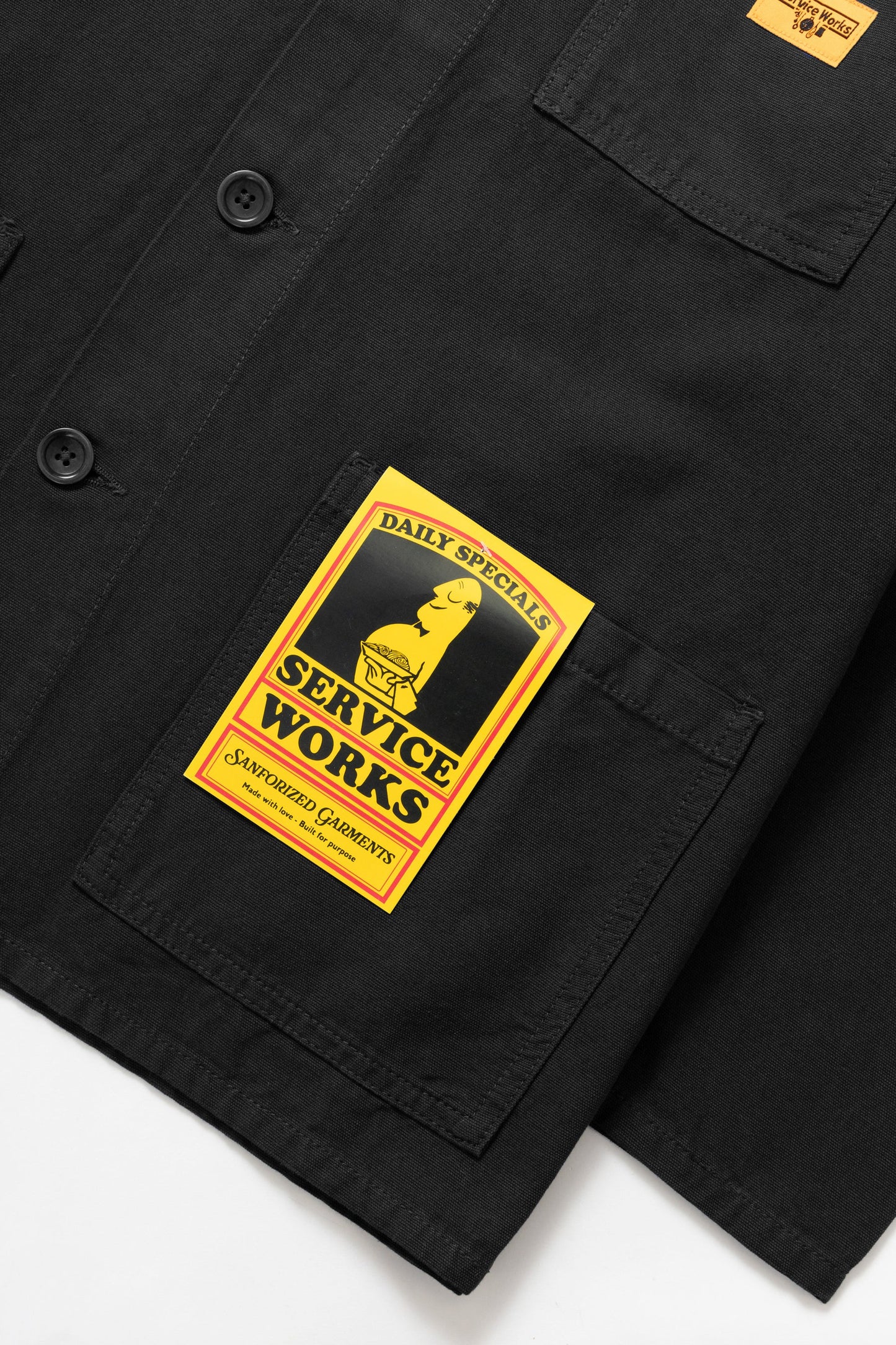 Service Works Canvas Chore Shirt Black