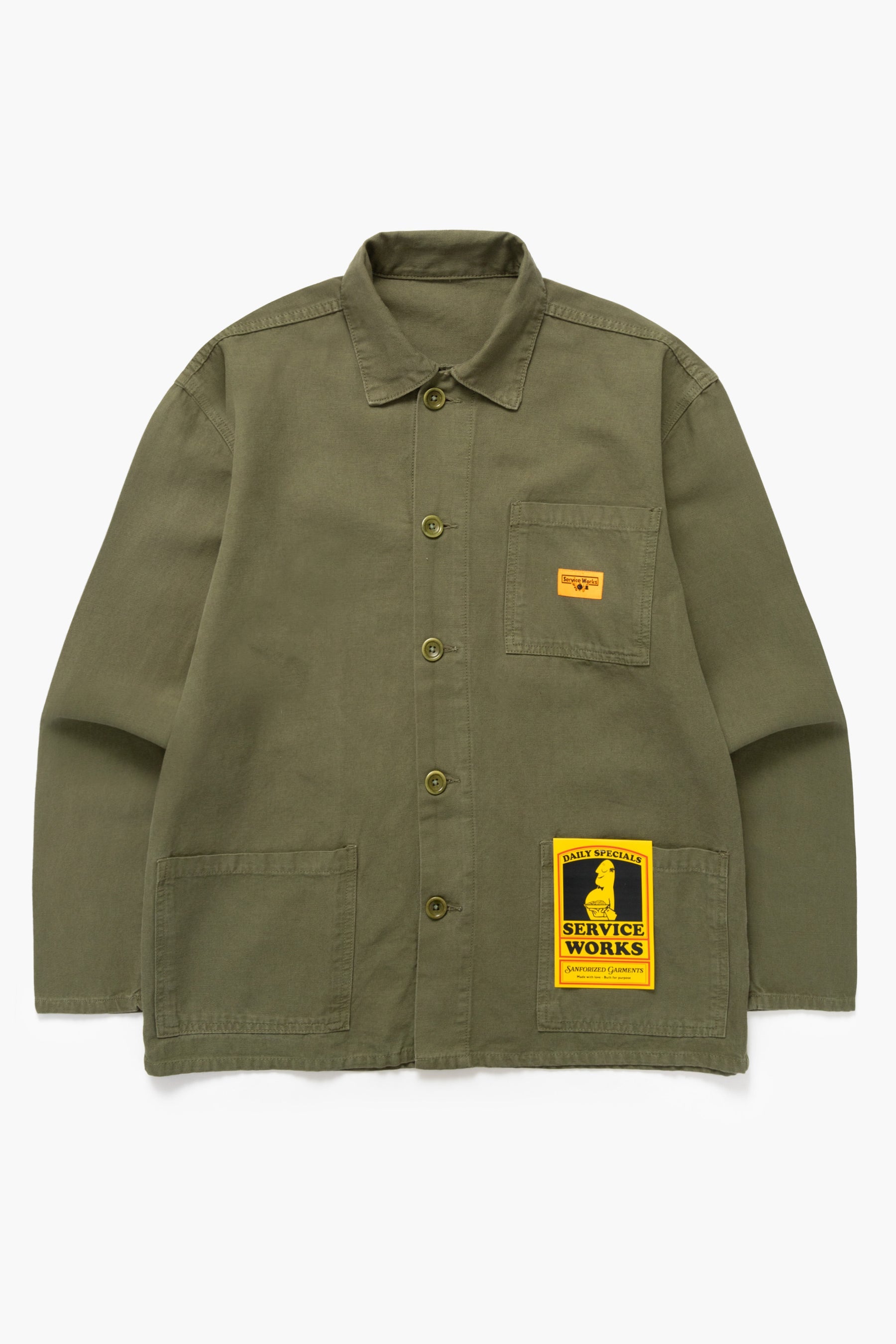 Service Works Canvas Chore Shirt Olive