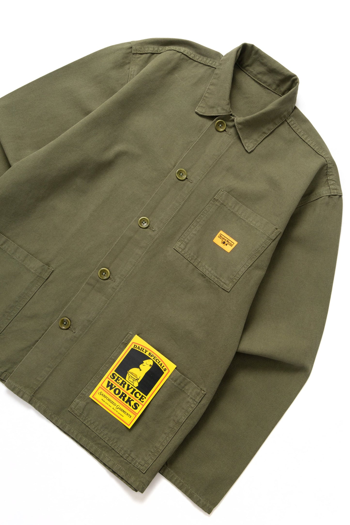 Service Works Canvas Chore Shirt Olive