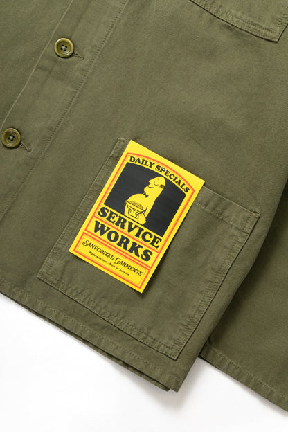 Service Works Canvas Chore Shirt Olive