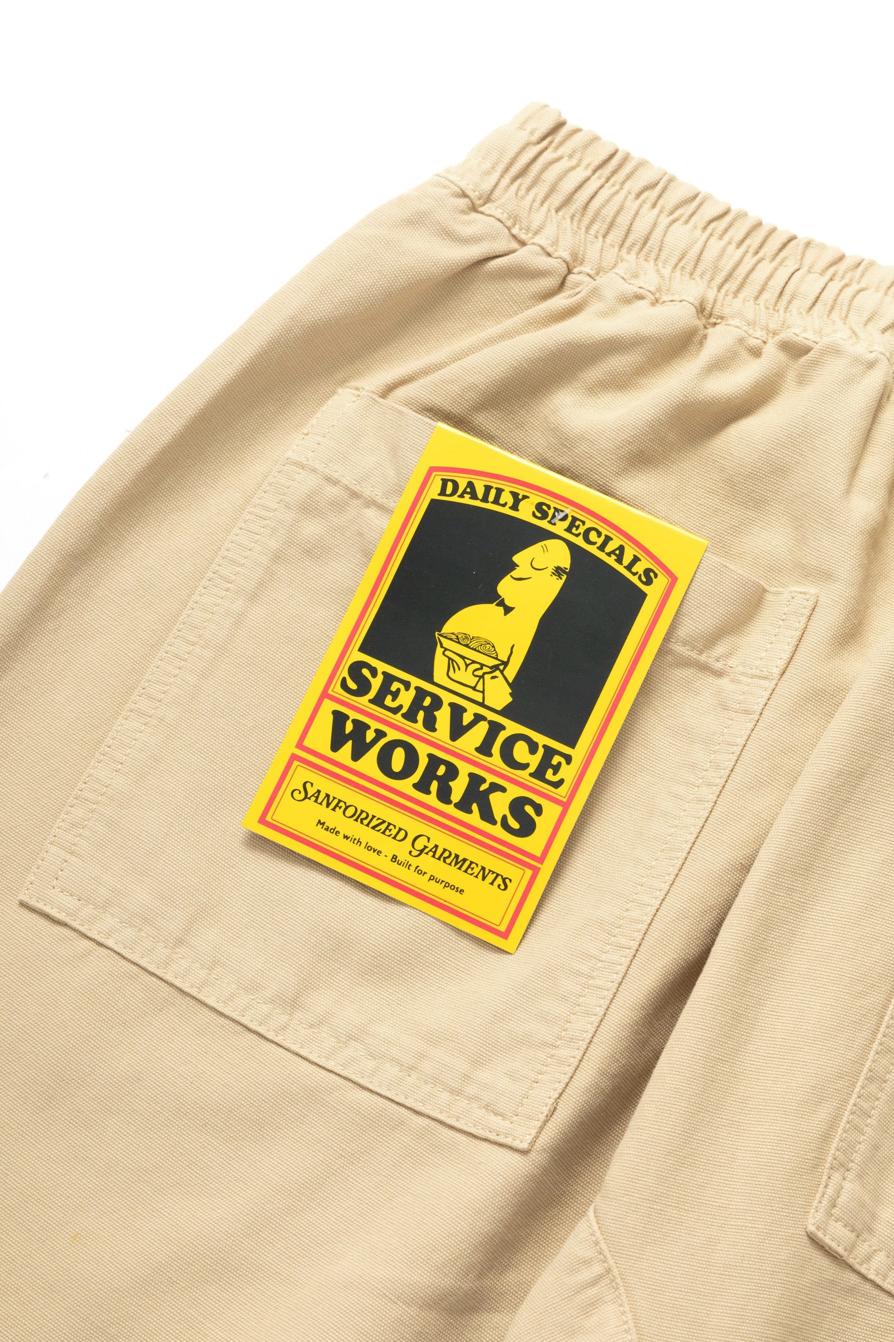 Service Works Classic Canvas Chef Pant Pale Khaki