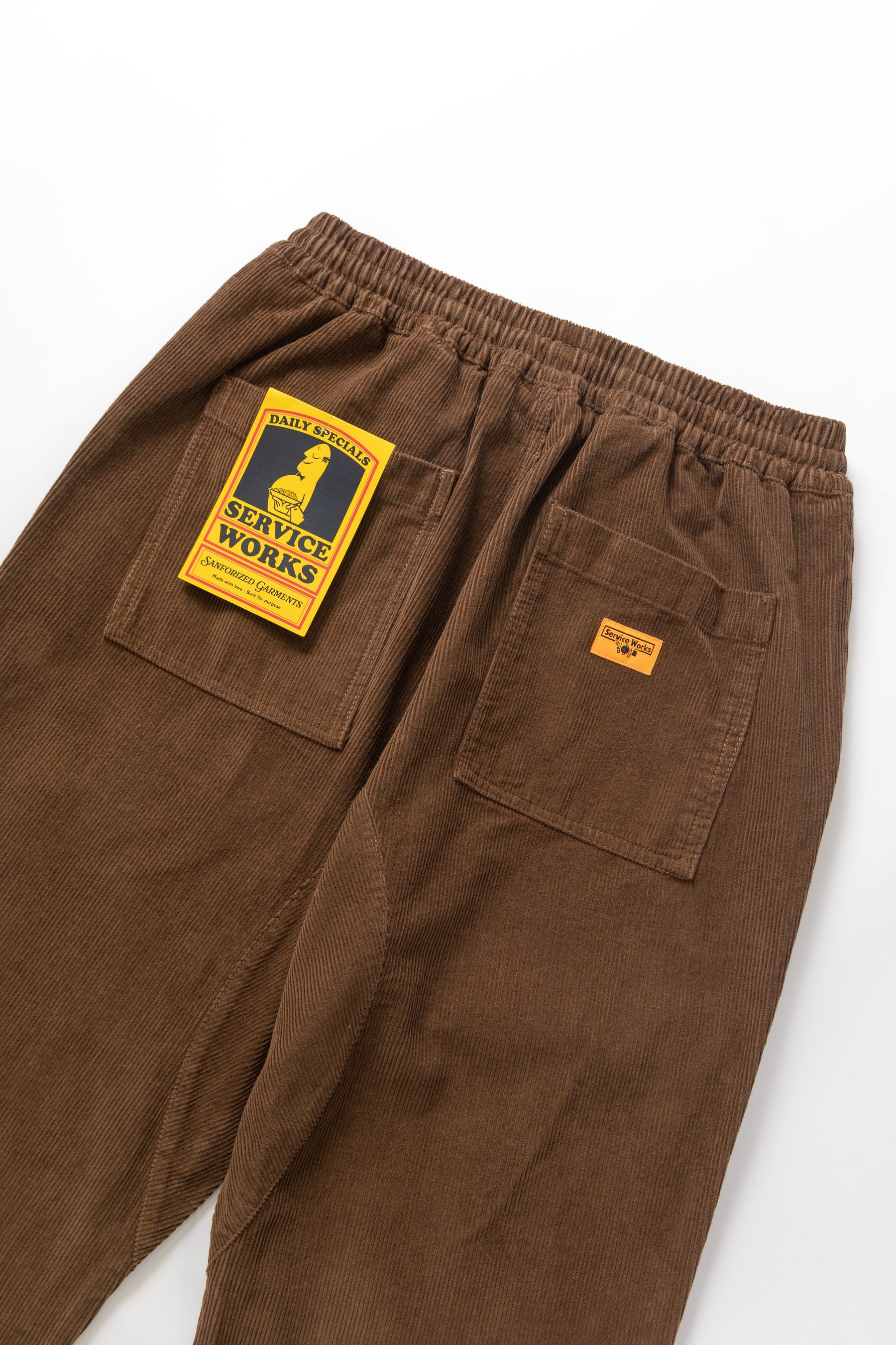 Service Works Corduroy Chef Pants Bark