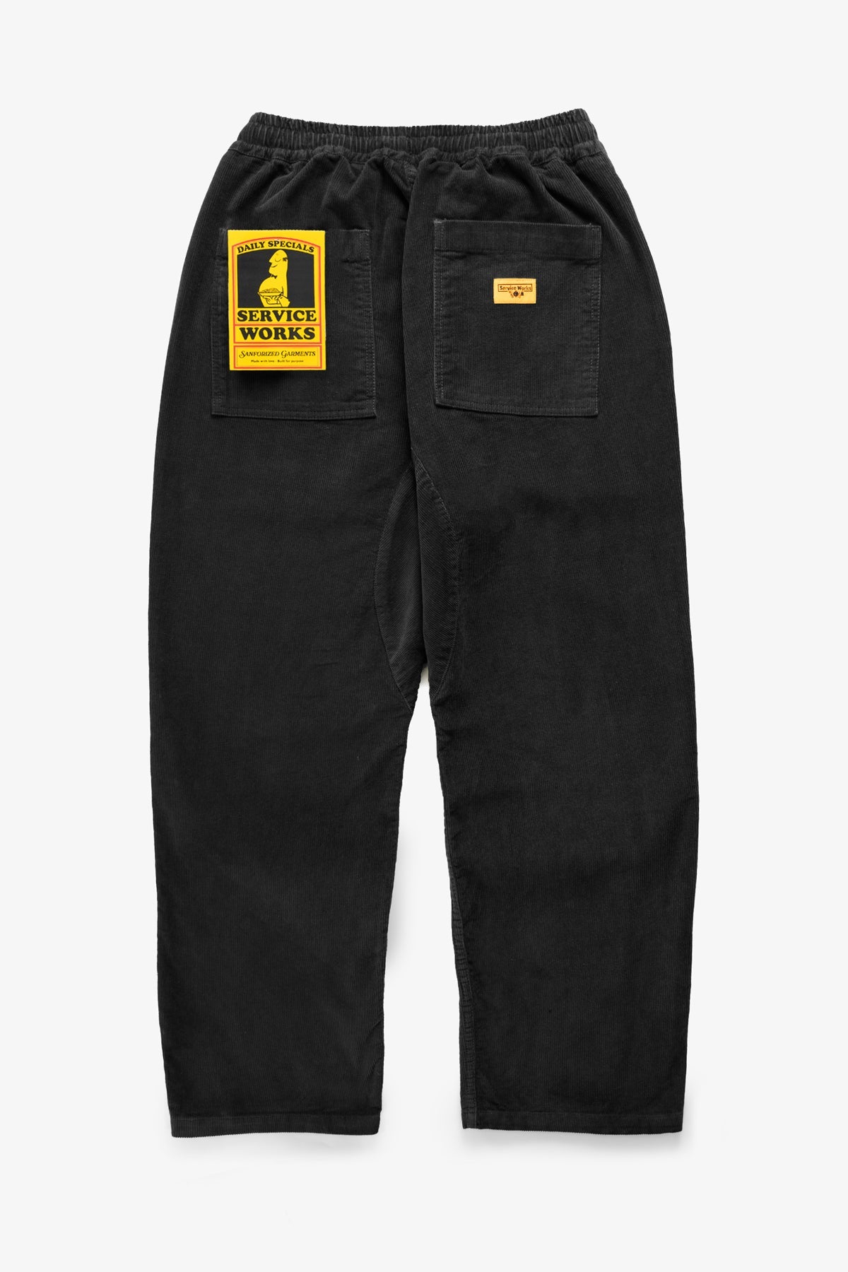 Service Works Corduroy Chef Pants Black