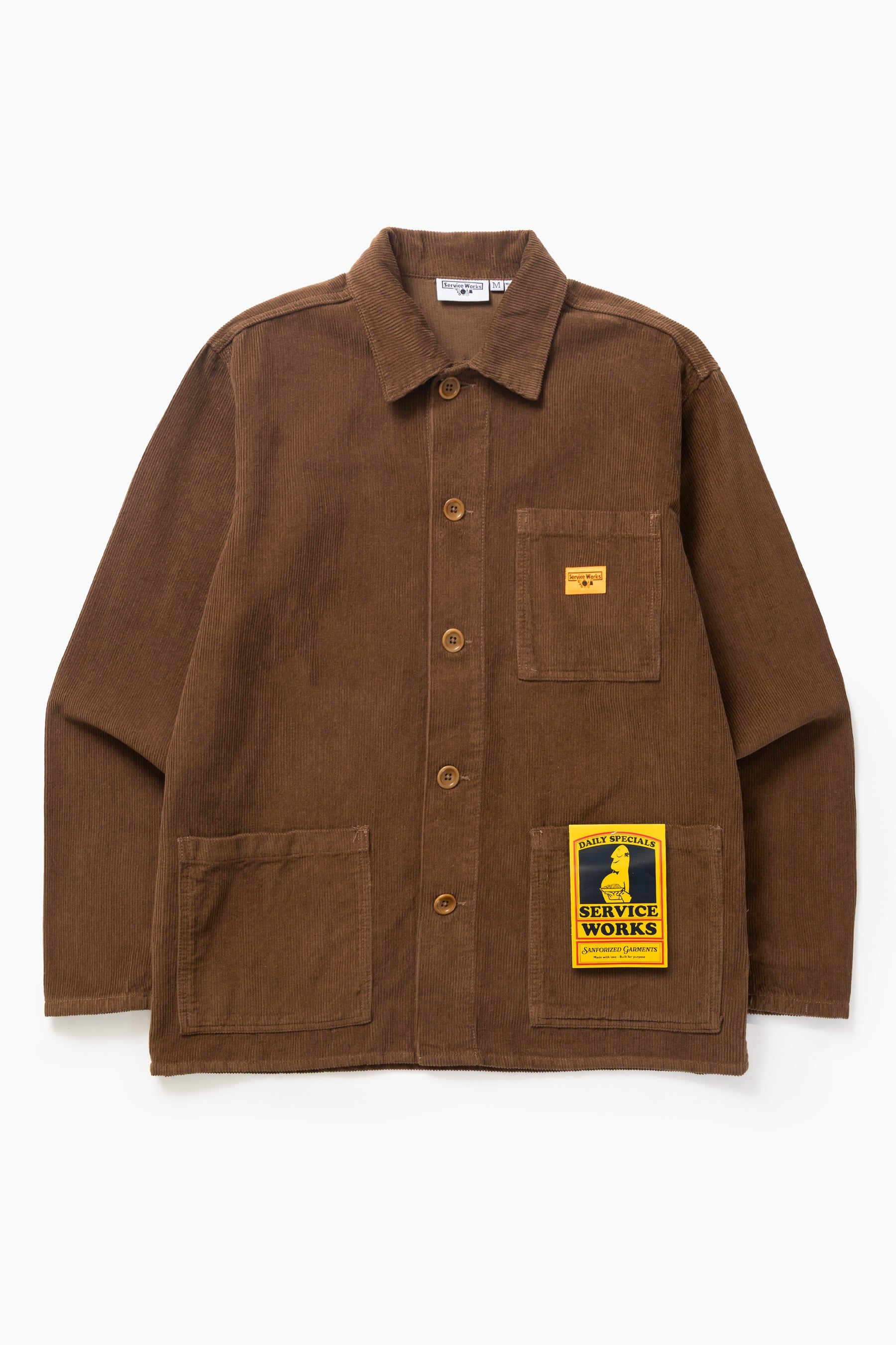 Service Works Corduroy Chore Shirt Bark