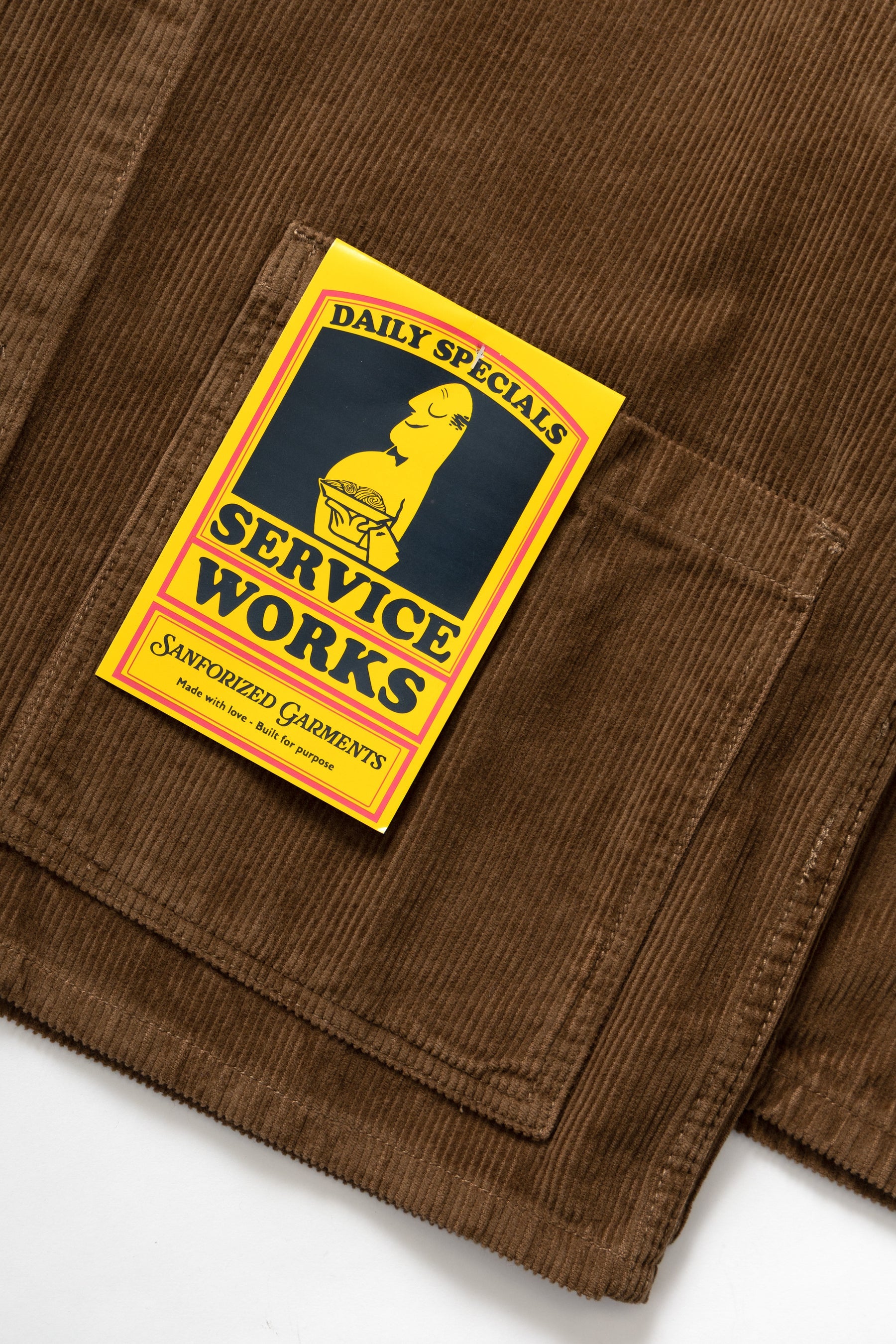 Service Works Corduroy Chore Shirt Bark